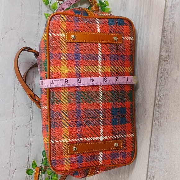 Dooney & Bourke Plaid Windsor Celeste Satchel - Picture 6 of 14